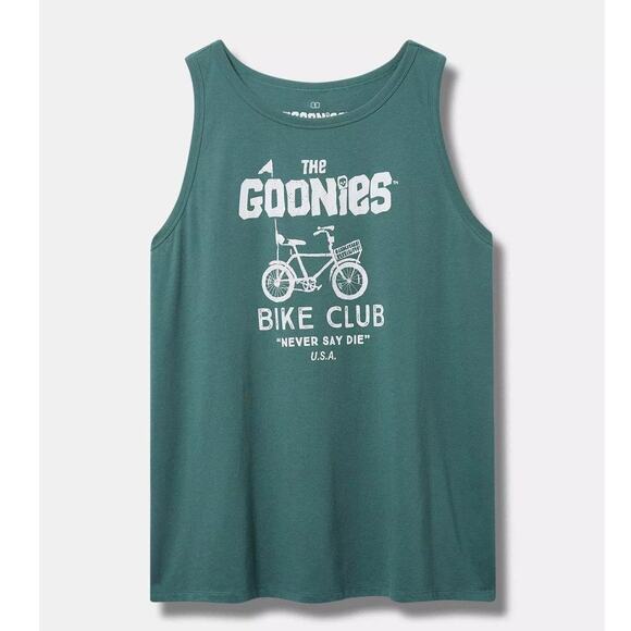 Torrid 1 (1X 14/16) The Goonies Movie Skull Bike Club 80s Retro Tank Top Punk - Picture 2 of 3